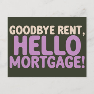 Funny Homeowner New Address Moving Adulting Humor Announcement Postcard