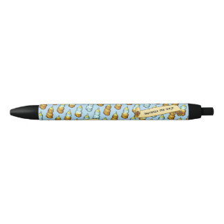 Funny Honey Bear Bottle Squeeze The Day! Pattern Pen