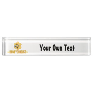 Funny Honey Bee Desk Name Plate