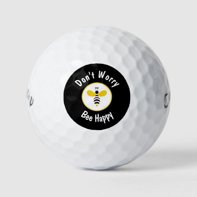 Funny Honey Bee Humorous  Golf Balls (Front)
