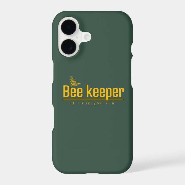 Funny Honey Bee Lover | Bee Keeper Yellow iPhone Case (Back)