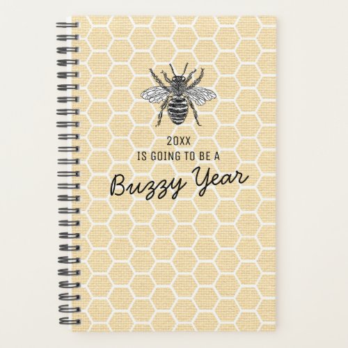 Funny Honeycomb Busy Bee 2024 Planner