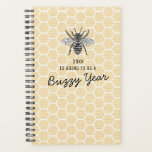 Funny Honeycomb Busy Bee 2026 Planner<br><div class="desc">Plan out your 2026 with a touch of whimsy and a dash of nostalgia! Our cute and funny planner features a rustic honeycomb background, a delightful bee drawing, and the bold statement: "20XX is going to be a buzzy year". Perfect for list-lovers and organizers, it not only makes your planning...</div>
