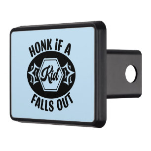 Funny honk kid word art road trip hitch cover