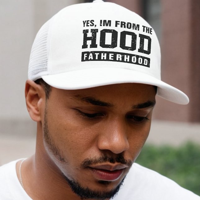 Funny Hood Fatherhood Father's Day Trucker Hat (Creator Uploaded)