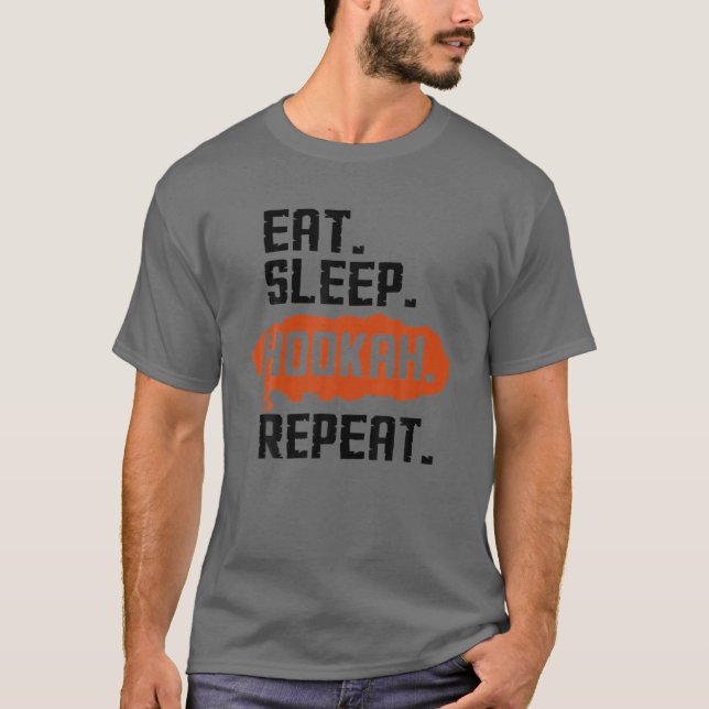 Funny Hookah Pipe Smoking Shisha Tobacco Smoker Vi T-Shirt (Front)