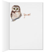 Funny "Hooo's the best Teacher" Wise Owl Humor (Inside (Right))