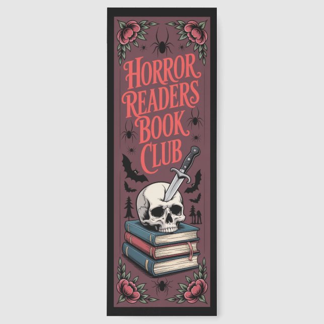 Funny Horror Readers Book Club Bookmarks (Front)