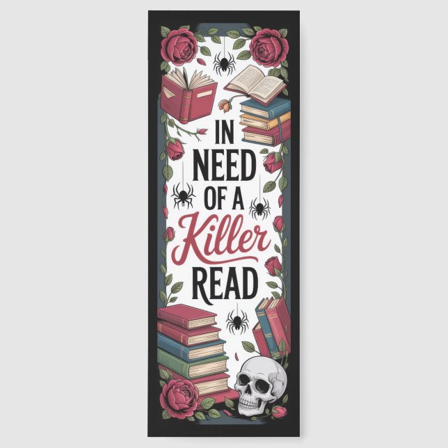 Funny Horror Readers Book Club Bookmarks (Front)