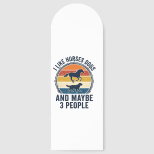 Funny Horse and Dog Lover Vintage Sunset Design_1 Bookmarks