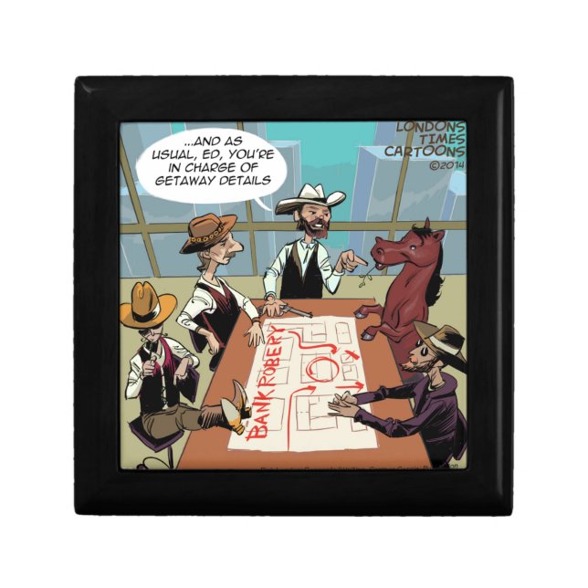 Funny Horse Bank Robber Gift Box (Front)
