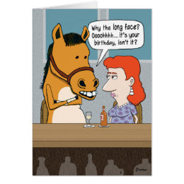 Funny Horse Birthday Cards - Greeting &amp; Photo Cards | Zazzle
