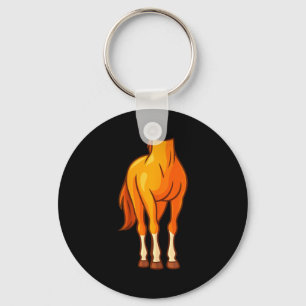 Funny Horse Body Costume Optical Illusion Gift Men Keychain