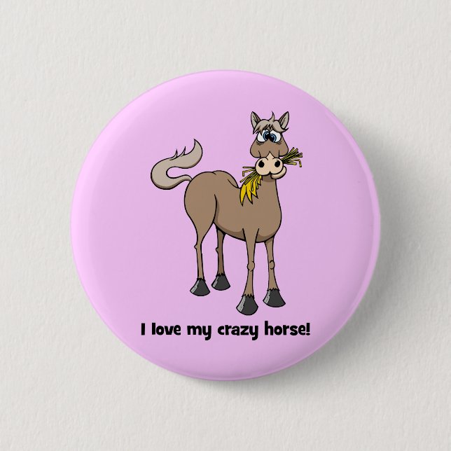 Funny horse button (Front)