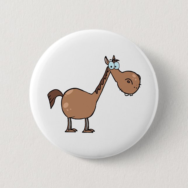 Funny Horse Button (Front)