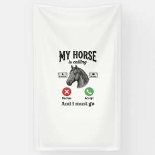 Funny Horse Calling Vintage Engraving T-Shirt_1 Banner