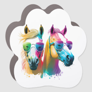 funny horse car magnet