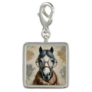 Funny Horse Charm – Vintage Horse with Glasses