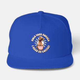 Funny Horse Coffee Lover Humor Snap Back Hat