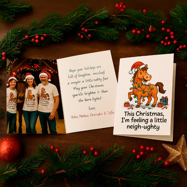 Funny Horse Greeting for Equestrians & Animal Love Card (Creator Uploaded)