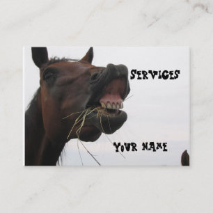 Funny Horse Hay Business Card