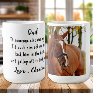 Funny Horse Lover Custom Cute Photo Equestrian Coffee Mug