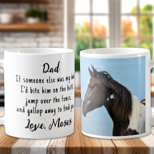Funny Horse Lover Custom Photo Equestrian Coffee Mug