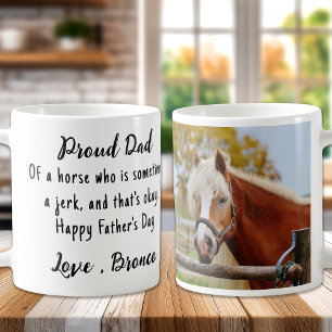 Funny Horse Lover Custom Photo Equestrian Coffee Mug
