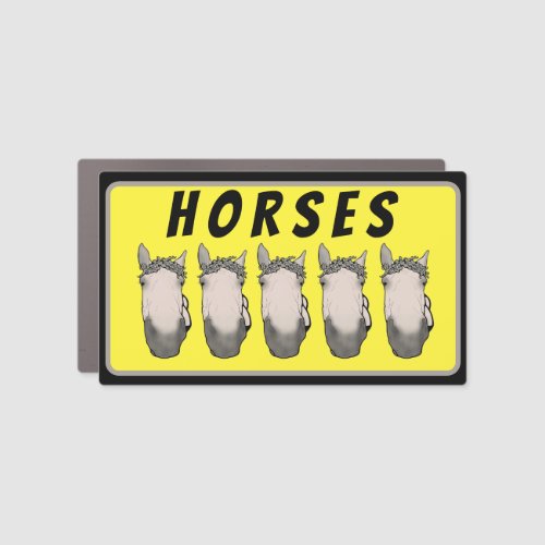 Funny Horse Lover Decor Gift Horse Car Magnet