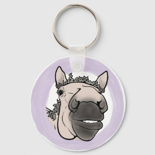 Funny Horse Lover Gift Barn Banter Keychain