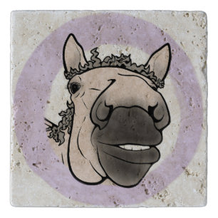 Funny Horse Lover Gift Barn Banter Trivet