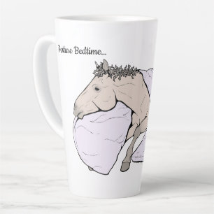 Funny Horse Lover Gift Pasture Bedtime Caffeinate Latte Mug