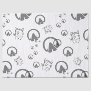 Funny Horse Lover Gift Whimsical Barn Banter Tissue Paper