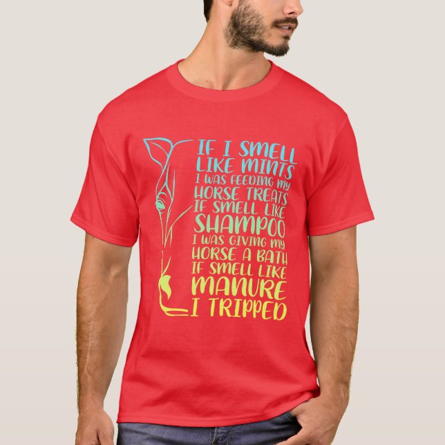 Funny Horse Lover Horseback Equestrian Dressage bo T-Shirt (Front)