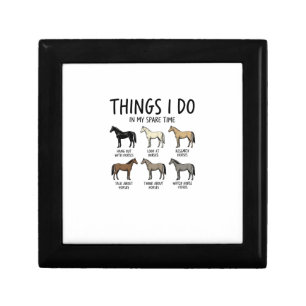 Funny Horse Lover Things I Do Vintage Shirt Design Gift Box