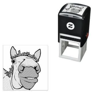 Funny Horse Lover Whimsical Barn Banter Self-inking Stamp