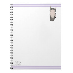 Funny Horse Lover Whimsical Supervisory Snoot Notebook