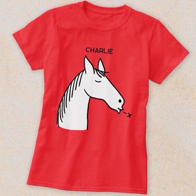 Funny Horse Personalized T-Shirt (Creator Uploaded)