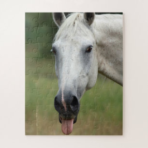 Funny Horse Pony Dont Forget the Laughter Large Jigsaw Puzzle
