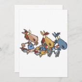 funny horse racing cartoon (Front/Back)