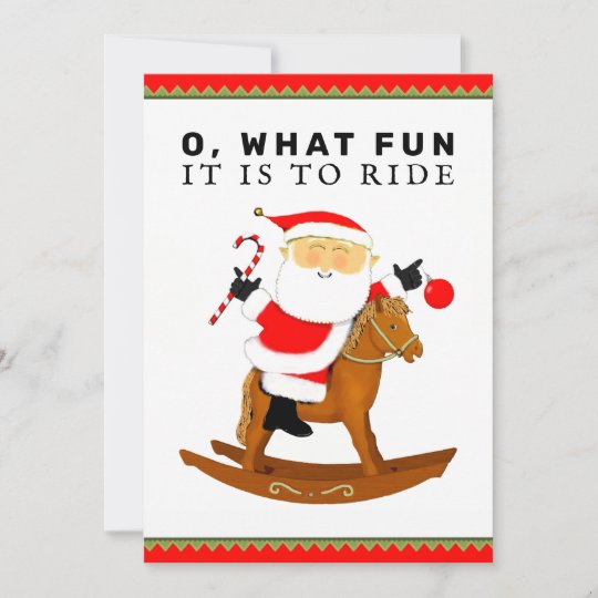 Funny Horse Racing Holiday Cards | Zazzle.com