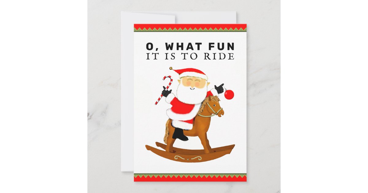 Funny Horse Racing Holiday Cards | Zazzle.com