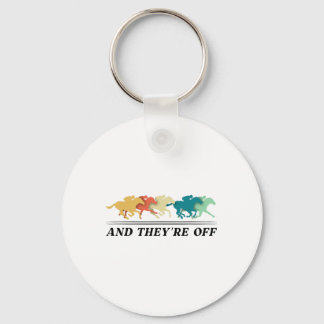 Funny Horse Racing Jockey Racer Der6 Keychain