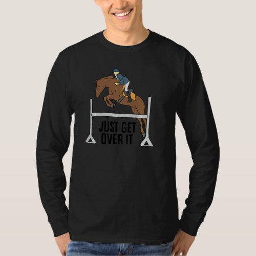 Funny Horse Rider Hunter Jumper Horse Equestrian P T_Shirt