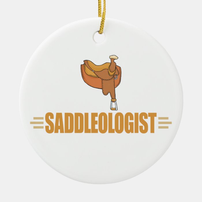 Funny Horse Saddle Christmas Ornaments