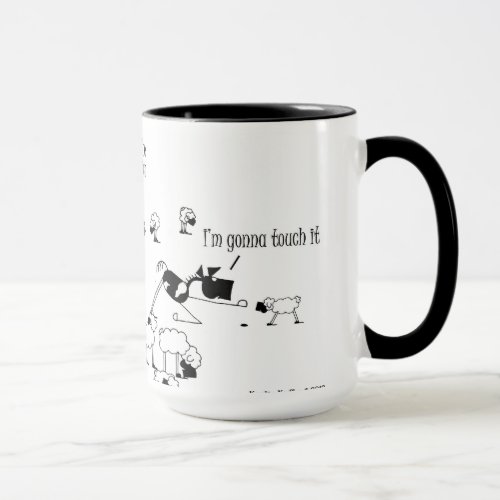 Funny Horse  Sheep Cartoon Mug