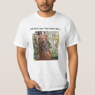Funny Horse Sticking Out Tongue T-Shirt