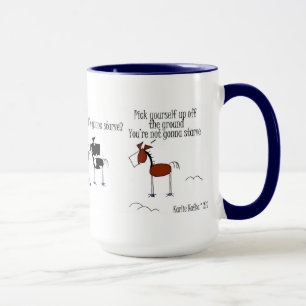 Funny Horse Throwing a Fit Cartoon Mug