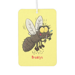 Funny horsefly insect cartoon air freshener