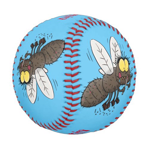Funny horsefly insect cartoon baseball